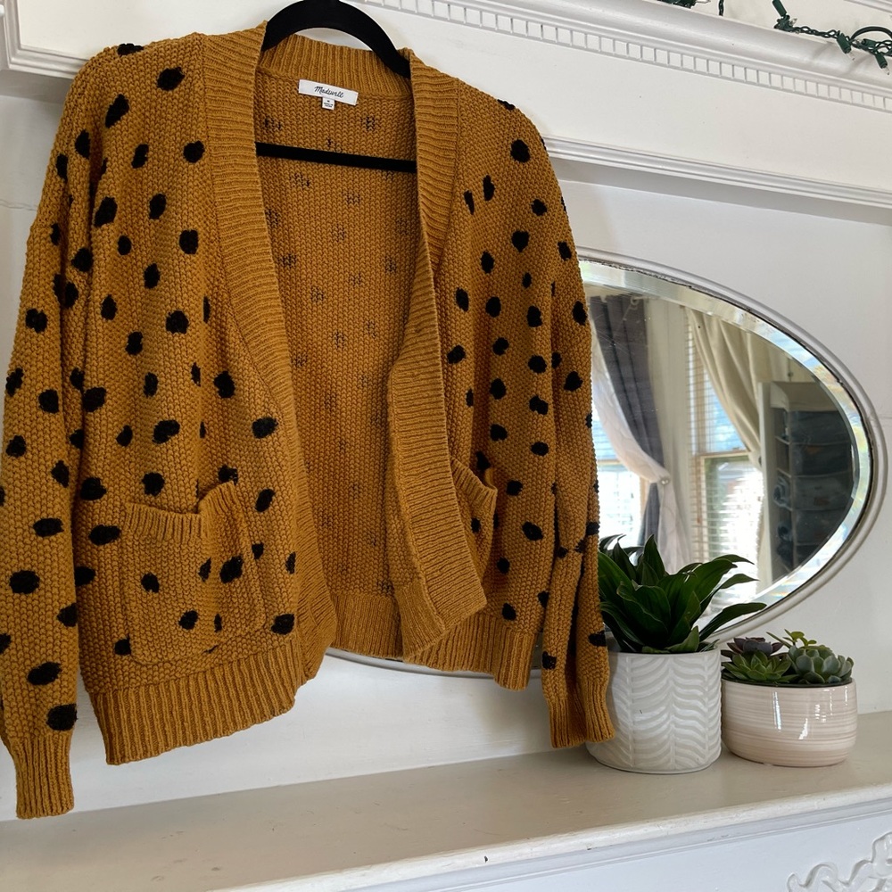 Madewell dot cardigan
